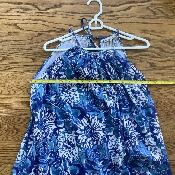 Fitzroy & Willa Blue/White Floral Print Maxi Dress Cotton Sleeveless
… - Picture 10 of 11